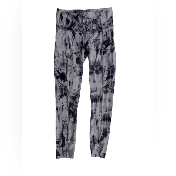 lululemon | size 4 Fast and Free Tight II 25" *Game Day Dark Chrome Black multi - Picture 7 of 11